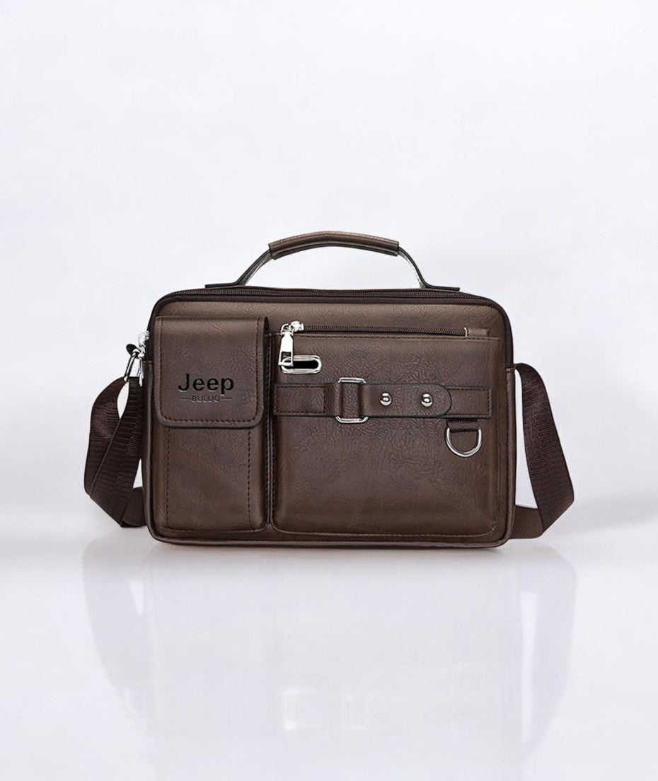 Bolsa de Ombro Masculina - Mensageiro em Couro