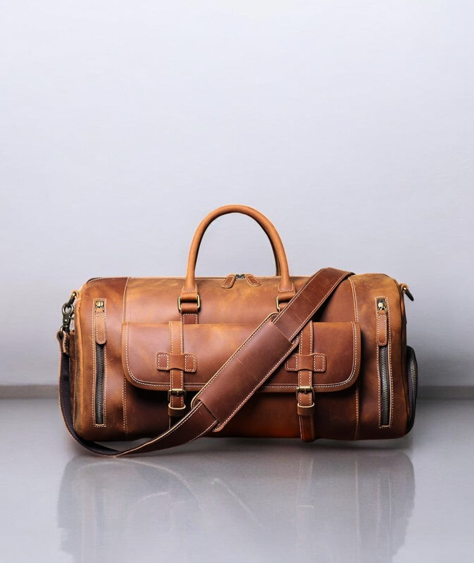 Nomade Leather Duffle I - Bolsa de Viagem Vintage em Couro legítimo