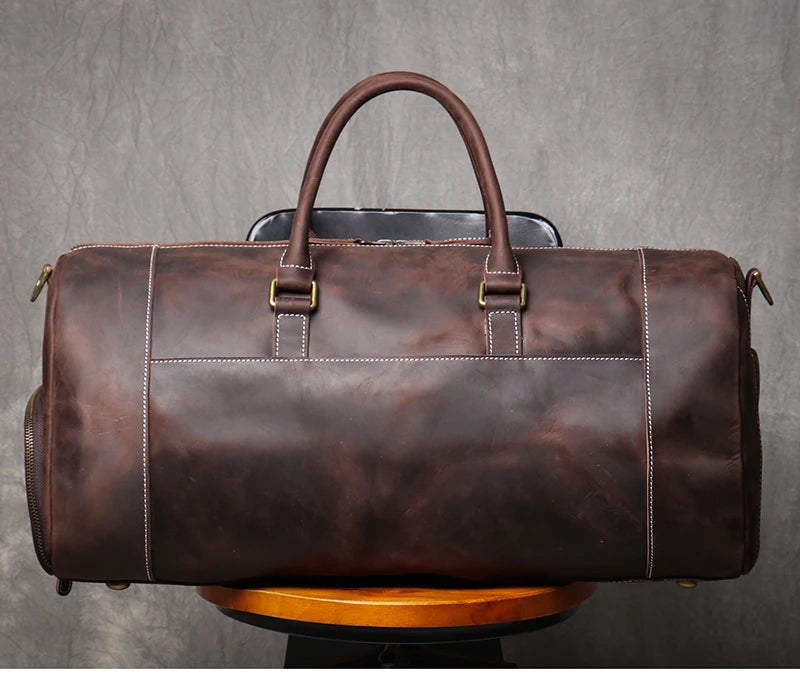 Nomade Leather Duffle I - Bolsa de Viagem Vintage em Couro legítimo