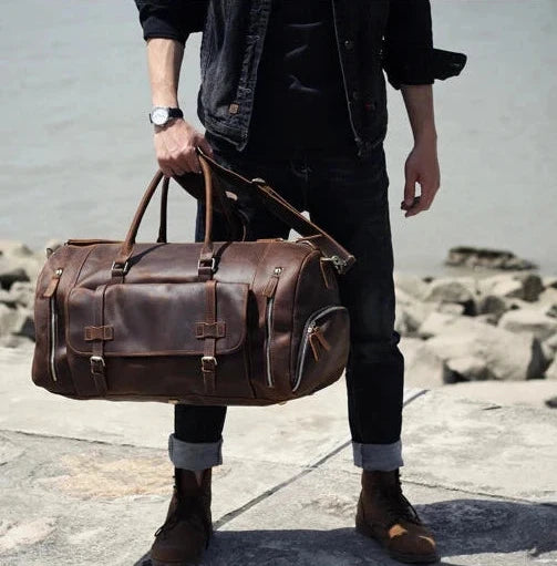 Nomade Leather Duffle I - Bolsa de Viagem Vintage em Couro legítimo