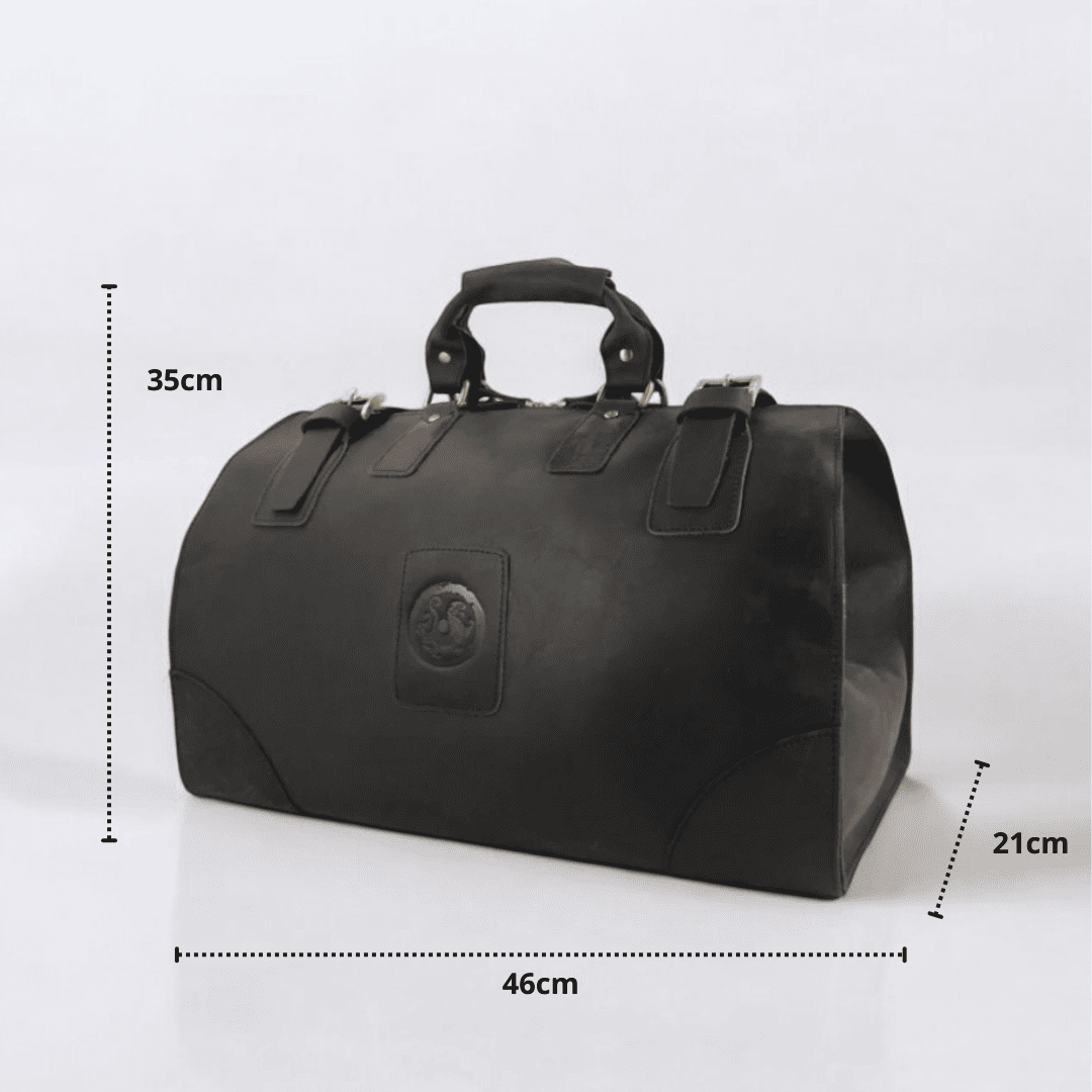 Nomad Classic Duffle II - Bolsa de Viagem em Couro Autêntico Vintage